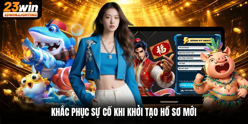 Khắc phục sự cố khi khởi tạo hồ sơ mới