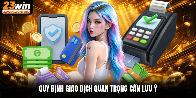 Quy định giao dịch quan trọng cần lưu ý